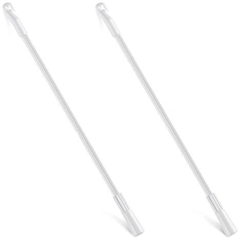 1Set Bianco Cieco Aste 30CM Con Rotazione Ganci Per Casa E Ufficio Finestra Decorazione Verticale Tende Sostituzione