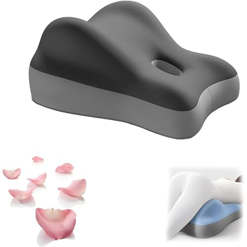 Cojín de espuma viscoelástica para parejas y embarazo, almohada de cuña con soporte de elevación de cadera que proporciona apoyo para la cintura y el cuello, se recupera después del impacto, comodidad