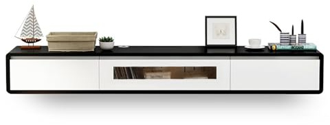 Mobile TV Stand, Wall-Mounted TV Shelf, Gaming Console Cabinet, Multimedia Center for Cable Box, Living Room Entertainment Unit, Space-Saving Design, Modern Home Decor.