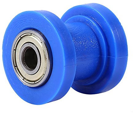 ACOGEDO Guía de Rueda Tensora Deslizante de Rodillo de Cadena de 10 Mm Pit Dirt Mini Bike Moto Atv Azul Rodamientos de Rodillos Pesados ​​completos Use 1 Cadena de Dirtbike Lista para Usar (BLUE)