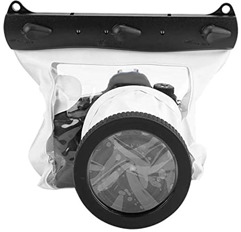 Naroote Custodia Subacquea per Fotocamere DSLR, Custodia per Fotocamera Impermeabile 20M per Giochi su Sabbia e (WHITE)