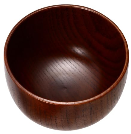 Ciieeo Bol à Savonnette à Raser en Bois Naturel, Bol Mousse à Raser pour Homme, Récipient Résistant pour Savonnette à Barbe, Rasage Doux et Mousse Riche, Accessoire de Rasage Classique