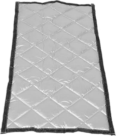 UKCOCO Schallschutzvorhang 119x79cm Geräuschdämmend und Wärmeisolierend Silberfarben Schallabsorbierend für Schlafzimmer Balkon und Wohnzimmer Lichtundurchlässig und Staubschützend
