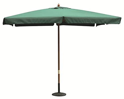 BS COM Ombrellone da Giardino 3x4 palo centrale in legno - LENA Verde