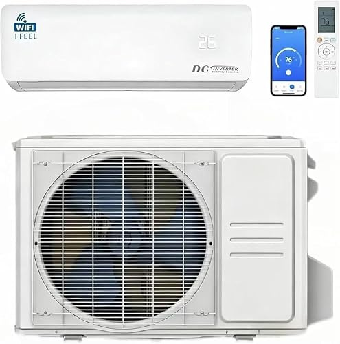18000 BTU WiFi Wall Mounted Split Air Conditioner 5.1kW Heat Pump, Cooling & Heating, 5-in-1 Air Cooler, Dehumidifier, Air Purifier, Fan, Remote Control, A++ Energy Rating, New