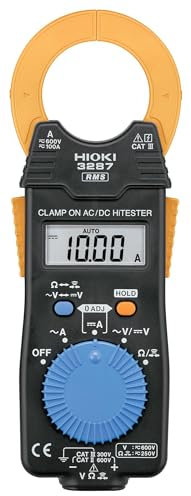 HIOKI HITESTER 3287 True RMS Power clamp-meter, 100 A AC/DC, Drivers To 35 mm, Voltage and Resistance Measurement