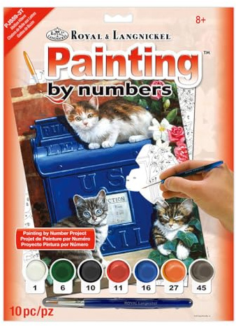 Royal & Langnickel PJS59 Peinture au numéro 11x 15 Chatons sur une Boîte aux Lettres