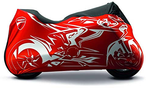 Ducati Motorradabdeckung rot/schwarz, Wasserfest, Passend für Motorräder, Größe nicht spezifiziert