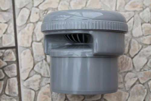 Capricorn Rohrbelüfter für Abwasserrohre DN 110, Wasserbelüfter, Edelstahl, Grau