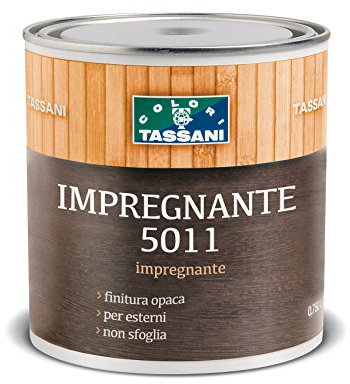 IMPREGNANTE PROTETTIVO PER LEGNO TRASPARENTE OPACO PER ESTERNI NON SFOGLIA TASSANI 5011