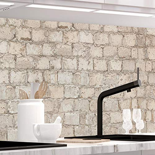 StickerProfis Küchenrückwand selbstklebend Pro ALTE Mauer 60 x 80cm DIY - Do It Yourself PVC Spritzschutz