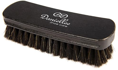 Kabber Danielle Schuhbürste | Polierbürste und Glanzbürste | 100% Rosshaarbürste für Schuhe und Stiefel