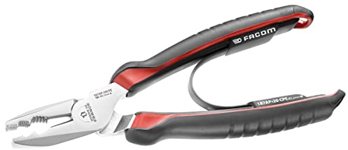 FACOM Pince Universelle 200 mm Gaines Ergonomiques Bi-Matière et Alliage d'Acier Au Carbone Résistant Haute Performance 187Ap.20Cpe