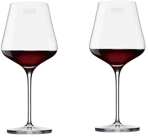 Habiba Weingläser Rotweingläser Exquisite Weingläser Premium mundgeblasenes kristallklares Glas Set mit 4 Geschenkboxen für jeden Anlass Einzigartige Hochzeit Sauber