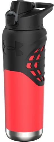 Under Armour 24Oz Stainless Steel Water Bottle, Insulated, Carabiner Easy Carry Hook, Leak Proof, Kids & Adults, All Sports, Gym