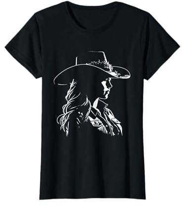 Cowboyhut Line Dance Queen Silhouette für Tänzerinnen T-Shirt