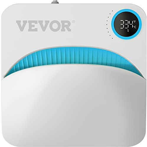 VEVOR Hitzepresse, 22,8 x 22,8 cm, tragbarer T-Shirt-Druck, multifunktionale Sublimations-Transfer-Hitzepresse, Teflon-beschichtet, Aufbügelpresse für T-Shirts/Taschen/Kissen/HTV-Vinyl-Projekte