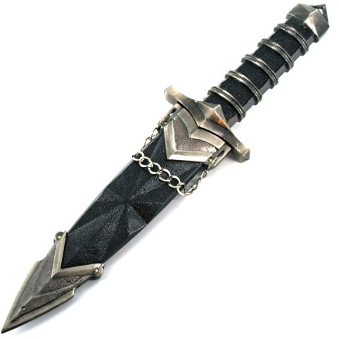 Ace Martial Arts Supply Dark Assassin Dagger with Sheath