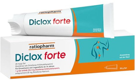 Diclox forte - Schmerzgel 2% Ratiopharm, mit Diclofenac 50 g