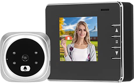 Visionneuse de porte numérique, visionneuse de porte de caméra HD 2,8 pouces 0,3 MP pour appartement résidentiel pour entreprise pour villa(Argent)