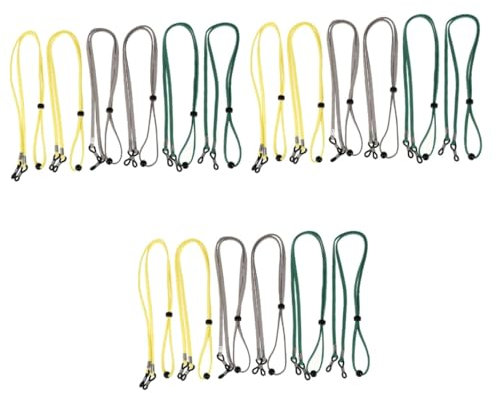 HOMSFOU 18 Stk Brille Seil dekoratives Brillenband Sportbrille Schlüsselband schnapsgläser Brillenseil zum Aufhängen Brillendekor einstellbar Lanyard Gesichtsmaske Brillenkette Wildleder-