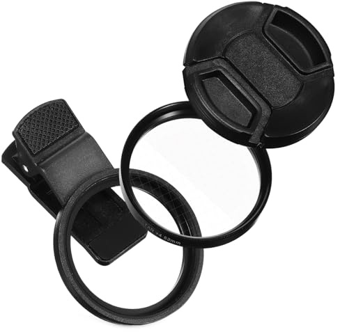 NAMOARLY Universelle Handy Objektivhalterung mit Kunststoffrahmen 4-Punkt Sternfilterclip 52mm Geeignet für Smartphone Kamera Stabile Halterung für Nachtaufnahmen