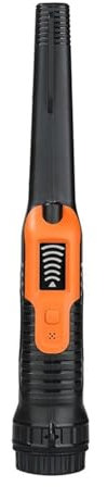 Détecteur De Métaux Pinpointer, Écran LCD Étanche avec Haute Sensibilité, Balayage À 360 °, Indication Sonore/Vibration, Trois Modes pour Les Enfants détectant Une pièce d'or(Black with Orange)