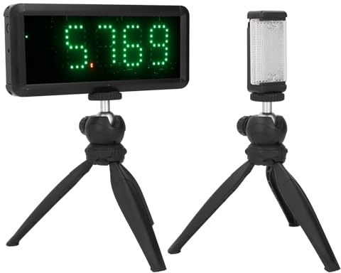 Focket Drahtloser Timer für Sprints, LED Timer für Leichtathletik Timer, Motorrad, Lauf Timer, Renn Timer, Rennuhr, Stoppuhr für Geschwindigkeitstraining, Skating Training