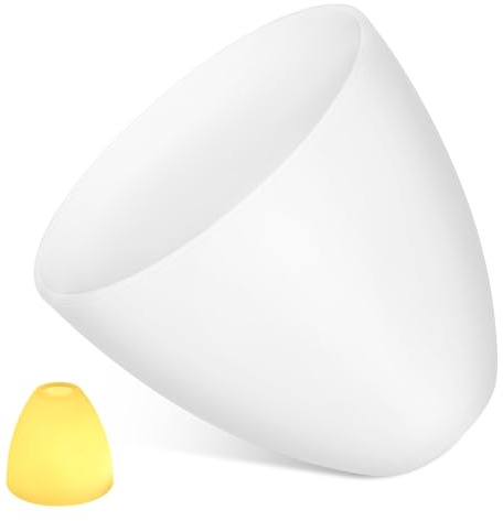WATIIFUFU Milchglas Lampenschirm E27 Weiß Lampenabdeckung Lichtschirm Für Zuhause Ersatz Glas Für Hängelampe Modernes Design Wohnräume