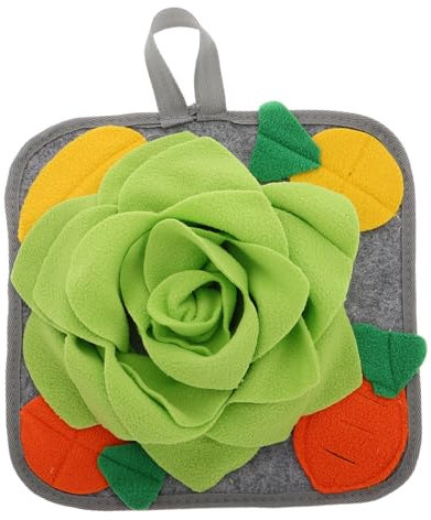 Milisten Foraging Mat for Bunnies and Pets Interactive Nosework Feeding Pad for Guinea Pigs Chinchillas Ferrets Slow Feeding Design Machine Washable Reduces Fast Eating and Promotes Healthy