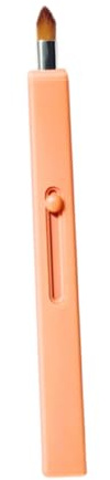 PACKOVE 1 Stück Einziehbarer Lippenpinsel Einziehbarer Lippenstiftpinsel Professionelles Make-up Lippenbürste Einziehbarer Make -up -pinsel Make-up Pinsel Plastik Orange