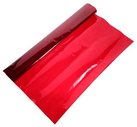 MUELODSIC Farbfilter Folie für Kreative Fotografie Transparente Beleuchtungsfolie Rot zur Farbkorrektur und Lichtdiffusion für Lampen und Bühnenbeleuchtung