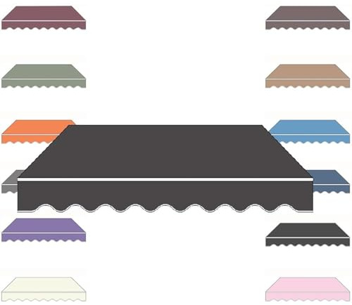 Tenda da sole retrattile portatile con protezione UV di ricambio, in tela, resistente, impermeabile, per esterni, senza cornice, 200 x 150 cm, ideale per terrazze e giardini