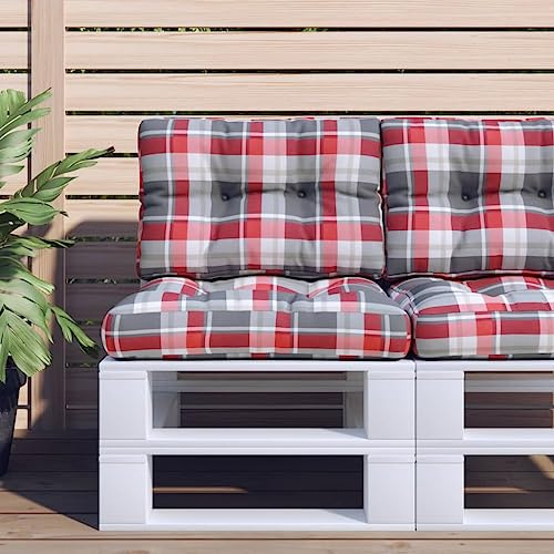 Cuscini per pallet esterni, impermeabili e resistenti ai raggi UV, con imbottitura in fibra cava, morbidi e durevoli, per giardino, patio, soggiorno o sedia