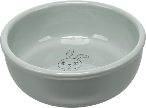FLAMINGO GAMELLE pour LA Nourriture ET l'eau Lapin Snuffy Rond Vert Menthe 13,5x4,5CM 360ML