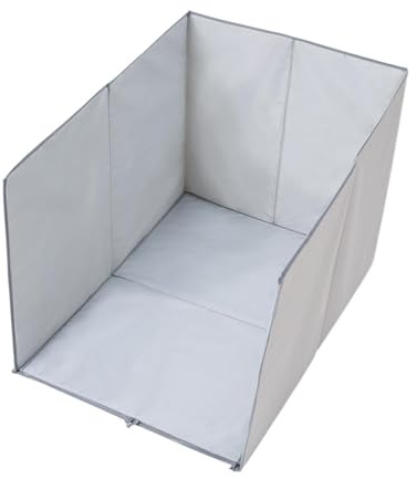 Protector Salpicaduras Arenero Gato - Barrera Anti Chorros | Recinto Paredes Altas | 62x43,2x43,2 Cm, Cubierta Impermeable Y Antichapoteo, A Prueba Fugas, Polvo, Limpieza Fácil, Para Mininos Pequeños