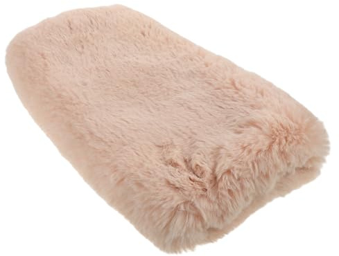 Yardenfun Winter Faux Fur Muff Hand Warmer Plush Beige Portable Hand Muff for Women Daily Use in Winter Days