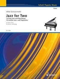 Jazz for Two: 15 Leichte Jazz- und Popstücke. Klavier 4-händig.. Schwierigkeitsgrad 1