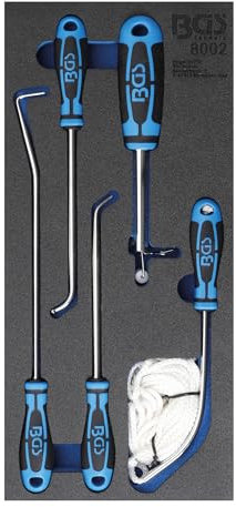 BGS 8002 | Werkstattwageneinlage 1/3: Windschutzscheiben-Werkzeug-Satz | 5-tlg.