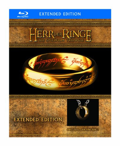 Der Herr der Ringe - Die Spielfilm Trilogie (Limited Extended Editions inkl. Der Eine Ring-Replik, exklusiv bei Amazon.de) [Blu-ray]