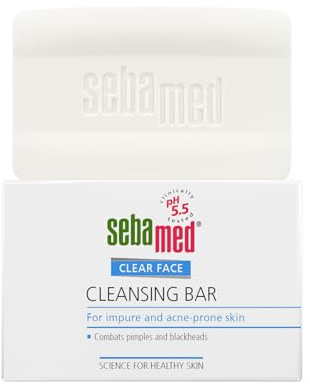 Sebamed Clear Face Cleansing Bar 100g | Recommended for Acne-prone skin | pH5.5 value of healthy skin