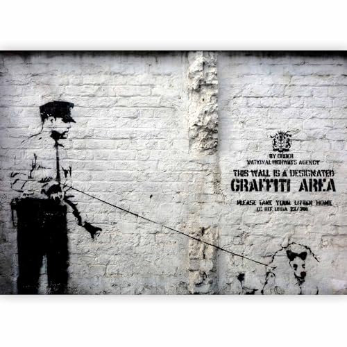 Fototapete murando 300x210 cm Vlies Tapeten Wandtapete XXL Moderne Wanddeko Design Wand Dekoration Wohnzimmer Schlafzimmer Büro Flur Banksy Graffiti Streetart h-A-0042-a-a