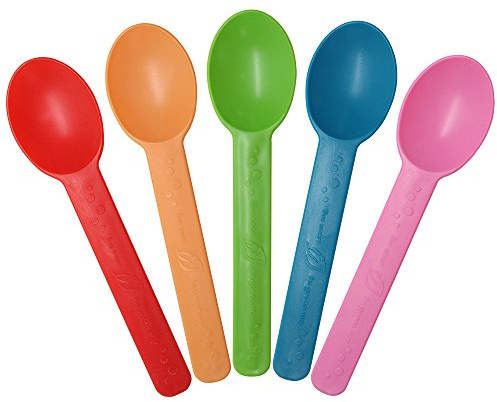Karat Earth KE-U2300 (Rainbow) Karat Earth Heavy Weight Bio-Based Spoons - Rainbow (Case of 1000)
