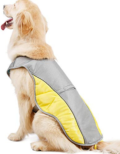 Homieco Hundekühlweste Atmungsaktives Hundejacke Sommer Cooler, Outdoor Anti-Heat Sommermantel für Hund, Kühlweste Kleidung Hundehalsband, Haustierkleidung
