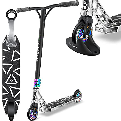 KESSER® Stunt Scooter GT-Limit 360° Lenkung Funscooter Stuntscooter mit Ständer ABEC 9 Kugellagern, 110 mm PU Räder, Kickscooter Tretroller Cityroller Trick Roller für Kinder Erwachsene,