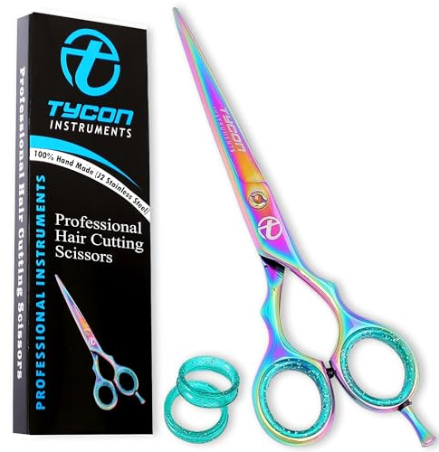 Tycon Haarschneideschere, professionell, 15,2 cm, japanischer Edelstahl, 6,9 cm Rasierklinge – ergonomisches Design – Präzisions-Haarschere für glattes Schneiden – Salon & persönlichen Gebrauch