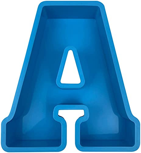 Molde Grande de Resina Epoxi Con Alfabeto - Silicona Con Letras en Inglés, Fundición 3D de A a Z - Decoración para Fiesta de Cumpleaños