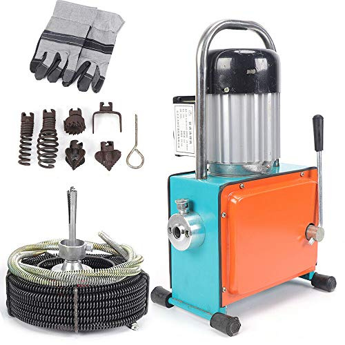 Rörrengöringsmaskin, 1 000 W rörrengöringsenhet, rörrensare, rengöringsverktyg med 16 mm borrbit, avloppsrenare för Ø 20–150 mm rördiameter