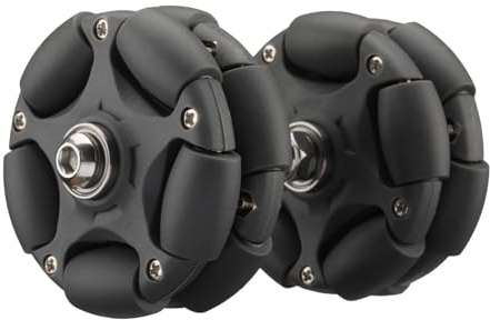 DJCRAWLER 58 mm Omni Rack Easy Wheels (leise Version) für Brompton Klappräder und Elektrofahrräder, 0 kg Tragkraft, omnidirektionale Rollen, Ersatzzubehör mit Lager [M6 x 45 mm/60 mm Schrauben] (grau)