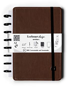 Ambar EcoSmart Notizbuch, A5, PU, 100 Blatt, 100 g, Braun